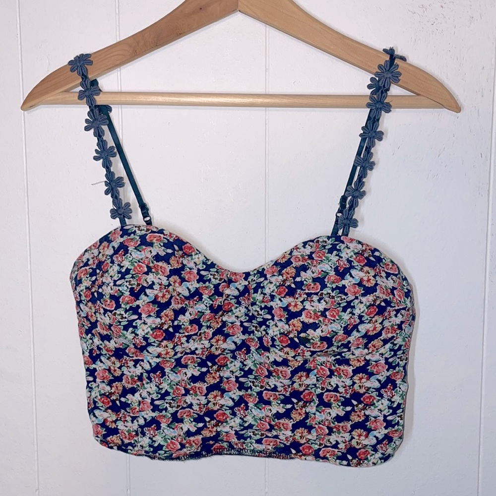 Alythea Floral Corset Crop Top